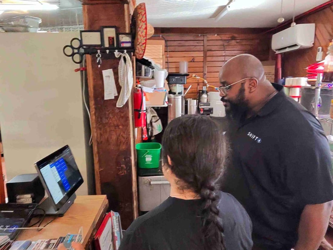 Walking a client through the new POS